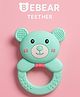 KIDS BASIC Cute Animal Rattle Teether for Babies,Soft Silicone, BPA-Free -  Green
