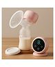 KIDS BASIC Electric Breast Pump with Digital Display Soft Silicone Cushion Digital Press Screen Rechargeble Battery Portable Single Pump with Single Bottle