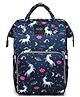 House of Quirk Diaper Bag Maternity Backpack Baby Girl Boy Diaper Bag for Dad Mom Pad Pacifier Case Unisex Large Diaper Bag for Travel -  Dark Blue
