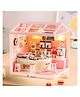 NEGOCIO DIY Puzzle Miniature Bubble Tea Shop with Light Assembling Simulation Toys House Pretend- PACK OF 1- COLOR MAY VARY