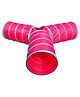 Homecute Foldable Kid's play Tunnel for Boys & Girls,3 Way Tunnel Pink