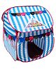 Homecute Foldable Hut Type Play Tent House Medium Size Sky Blue-White