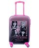 Striders Trolley Luggage Bag with Black Pink Shut Down Print - 18 Inches