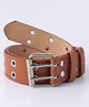 Pine Kids Solid Color Belt  - Brown