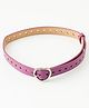 Pine Kids Solid Heart Shape Buckle Belt - Purple