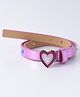 Pine Kids Free Size  Belt with Heart Shape Buckle - Purple