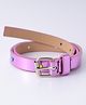 Pine Kids Free Size Belt with Heart Applique - Purple