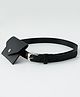 Pine Kids Solid Belt  with attach Wallet - Black