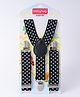 Babyhug Free Size Suspender With Polka Dots Print - Black