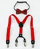 Babyhug Bow and Suspender Set - Red