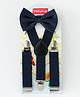 Babyhug Bow and Suspender Set - Navy Blue
