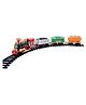 Sanjary Choo Choo Classical Train Track Set Toy Emits Real Smoke with Light and Sound Track Set for Kids Train Set with Track color design may vary