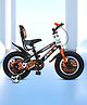 Vesco Kick Pro 14T Kids Cycle for 3 to 5 Years Boys & Girls | Training Wheels, Back Support, Water Bottle | 85% Installed (Orange)