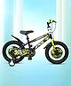 Vesco Kick Pro 16T Kids Cycle, Training Wheels, Water Bottle, 85% Installed (Green)