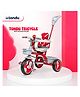 Tondu Kids Tricycle with Parental Control, Safety Belt & Guardrail, EVA Wheels & Storage - Toddler Trike - Red