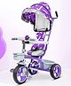 Tondu Kids Tricycle with Canopy, Parental Control, Cushion Seat & Storage - Toddler Trike with Bell & EVA Wheels (1.5-4 Years, Purple)