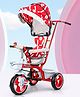 Tondu Kids Tricycle with Canopy, Parental Control, Cushion Seat & Storage - Toddler Trike with Bell & EVA Wheels (1.5-4 Years, Red)