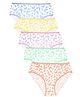 Charm n Cherish Cotton Butterflies Printed Panyties - Orange Green & Blue