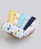 Joy Buzz 100% Cotton Wash Cloth Pack of 8 - Multicolor ( Print May Vary )