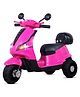 Kidsmate Swift Electric Scooter for Kids | Battery Operated Ride-On Toy with Music & LED Headlights | Wide Seat, Foot Accelerator with Front and Back Storage compartments | for Ages 2-6 Yrs - Pink
