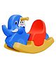 Kidsmate Rolling Elephant Ride-On Rocker for Toddlers | Safe & Fun Rocking Toy for Boys & Girls Aged 1236 Months | Sturdy Build, Bright Colors  Blue, Red & Yellow | 25kg Weight Capacity