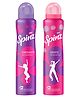 Spinz Perfumed Deo Combo Enchante & Exotic Long-Lasting Fragrance with 24H Protection for Women Pack of 2 - 200 ml Each