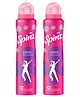 Spinz Exotic Perfumed Deo for Women Floral Bliss with 24H Freshness  Pack of 2 - 200 ml Each