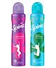 Spinz Enchante & Blue Bounce Perfumed Deodorants 24H Freshness Combo Pack of 2 - 200 ml