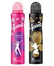 Spinz Exotic & Black Magic Perfumed Deodorant 24H Freshness Combo Pack of 2 - 200 ml Each