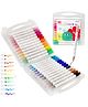 FunBlast Dual Tip Acrylic Marker Colors Set  24 Pcs Multicolor