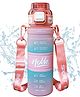 FunBlast Sports Water Bottle with Handle, Adjustable Strap & Time Marker Pink - 1000 ml