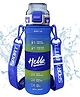 FunBlast Sports Water Bottle with Handle, Adjustable Strap & Time Marker Blue - 1000 ml