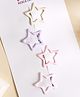 Kicks & Crawl Set Of 4 Star Designed Hair Clips - Multi Colour