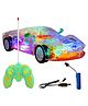 Sanjary Transparent Body and Mechanical Gear Technology Special Edition Remote Control Rechargeable Car for Kids with Lights and Sounds color design may vary