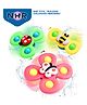 NHR Baby Spinner Suction Cup Bath Spinner Toy for Kids | Sensory Spinning Toys for Bath Time, Windows, High Chair, Table | Baby Gifts for 6+ Months | Pack of 3 - Multicolor