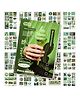 FunBlast Retro Creative Stickers Book Set for Projects - 20 Sheets/240+ stickers Green