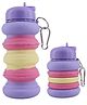 FunBlast Expandable Silicone Sipper Water Bottle for Kids  Pack 1 of Purple - 550 ml
