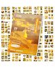 FunBlast Paper Magazine Retro Creative Stickers Book Set - 240+Pcs Yellow