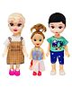 FunBlast Cute Princess Doll for Girls  Pack of 3 Dress Color May Vary Multicolor