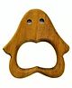 Ji and Ja Handmade Natural Neem Wooden Base Teether Cum Rattle, for Kids Teething Toy with BeeWax and Smooth Finish Texture (Random Design)(pack of 2)