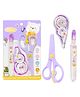 FunBlast Correction Tape with Whitener & Scissor Set  Purple