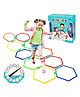 FunBlast Hopscotch Game with 10 Rings and 12 Clips, 1 Spinner Board for Kids