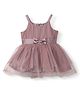 Nauti Nati Sleeveless Bow Applique Detailed Dress - Brown