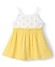 Nauti Nati Cotton Sleeveless Sun Printed Cut & Sew Dress - Yellow