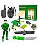 VGRASSP 10 Pcs Army Kit Toy For Kids with Action Figure - Pretend Play Soldier Set with Foam Dart Gun, Military Camp & Accessories - Color May Vary