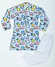 BABY CLOSET Cotton Full Sleeves Fruits Printed Kurta Pyjama Set - Blue