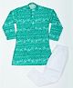 BABY CLOSET Cotton Full Sleeves Palm Trees Printed Kurta Pyjama Set - Green
