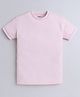 Celsius Cotton Blend Half Sleeves Solid Tee - Spanish Pink
