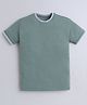 Celsius Cotton Blend Half Sleeves Solid Tee - Pistachio