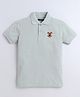 Celsius Cotton Blend Half Sleeves Emblem Embroidered Polo Tee - Summer Mint